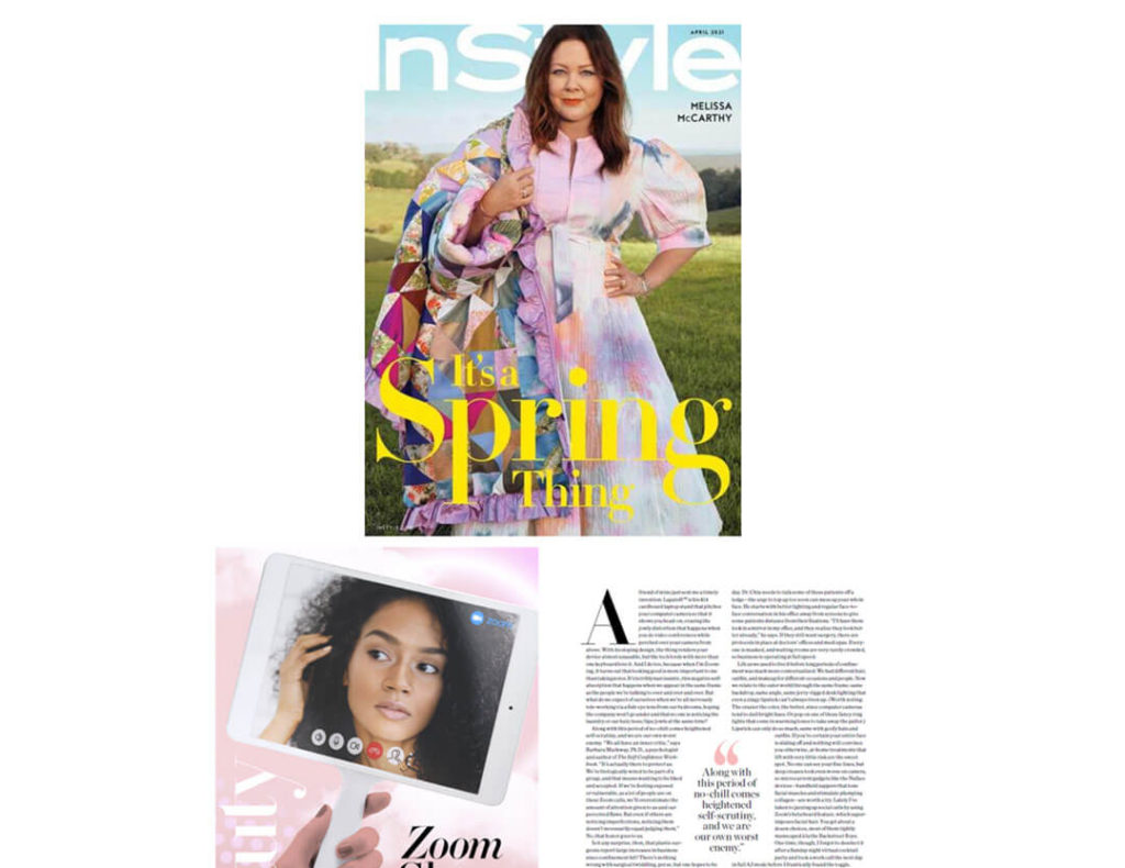 InStyle magazine cover and feature