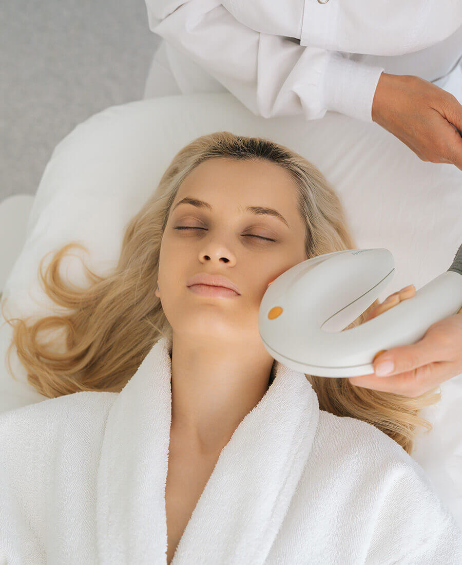 Woman getting an IPL Treatment
