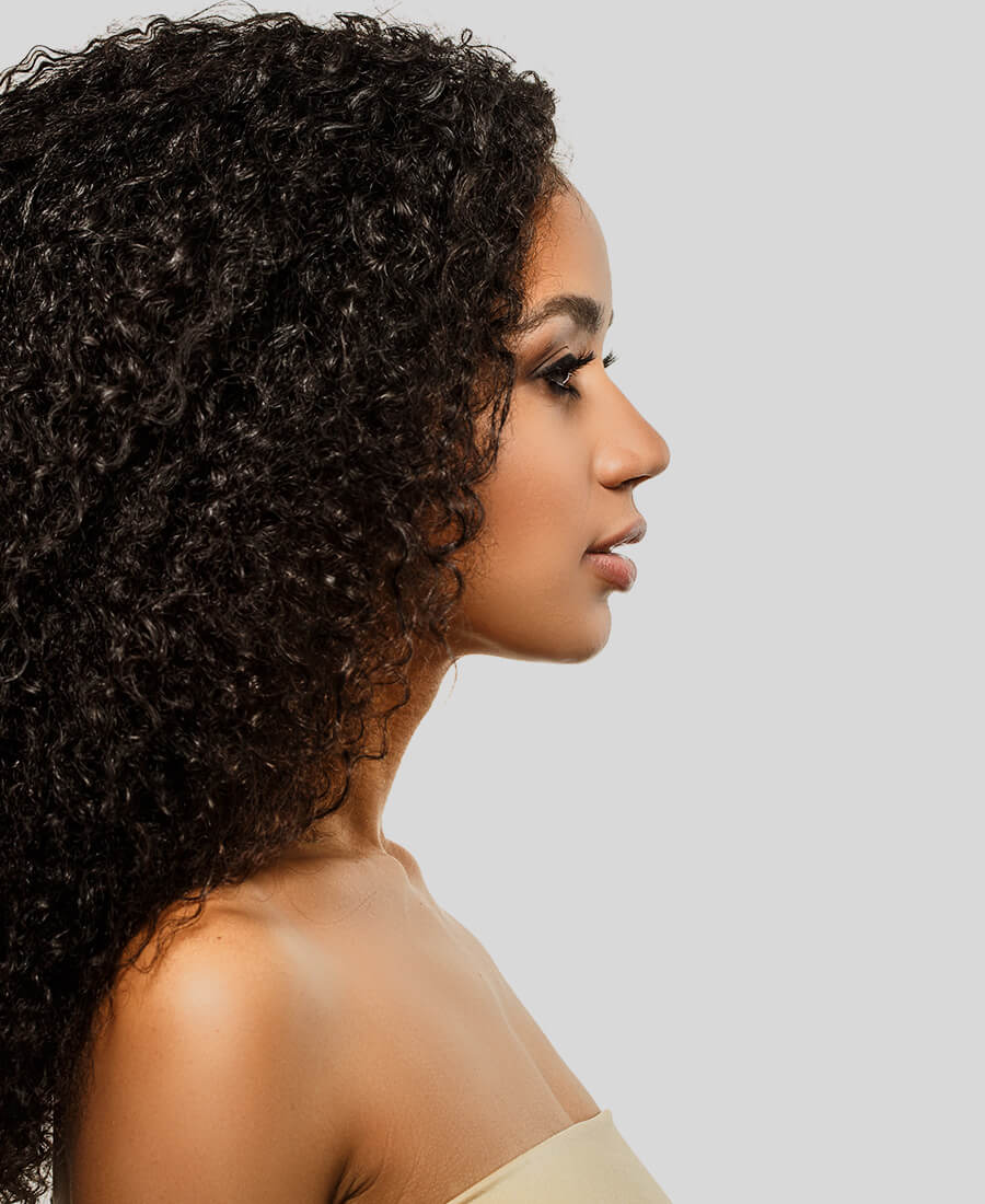 Profile of a young woman