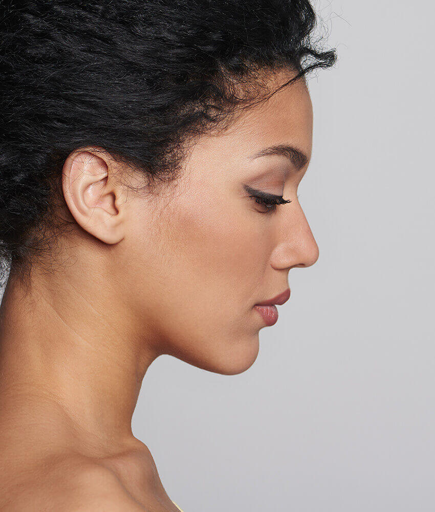Profile of a young woman