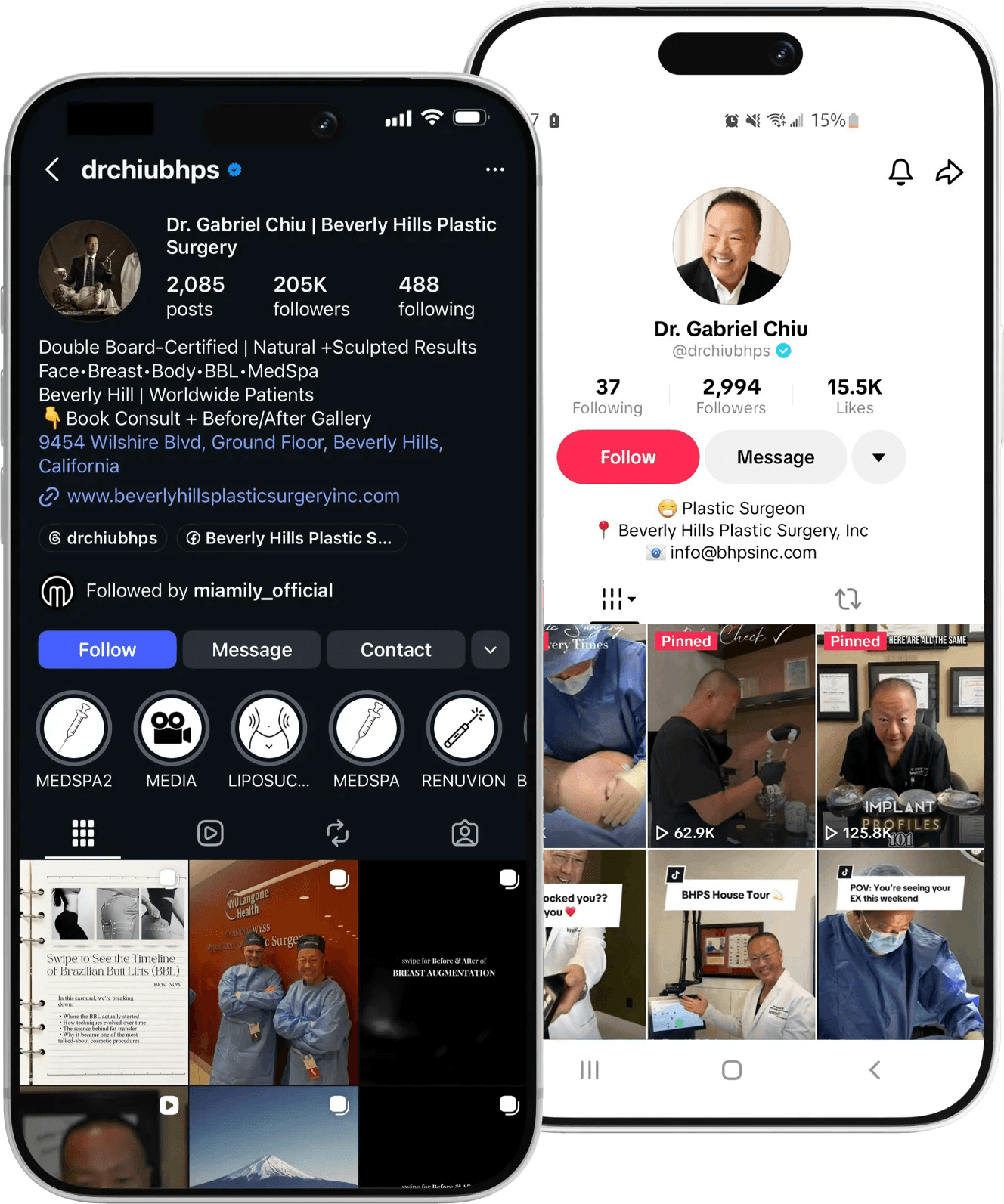 Find Dr Chiu across social media platforms